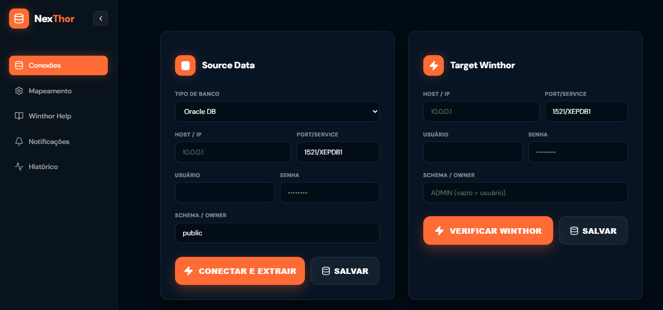 NexThor Sync Agent Dashboard